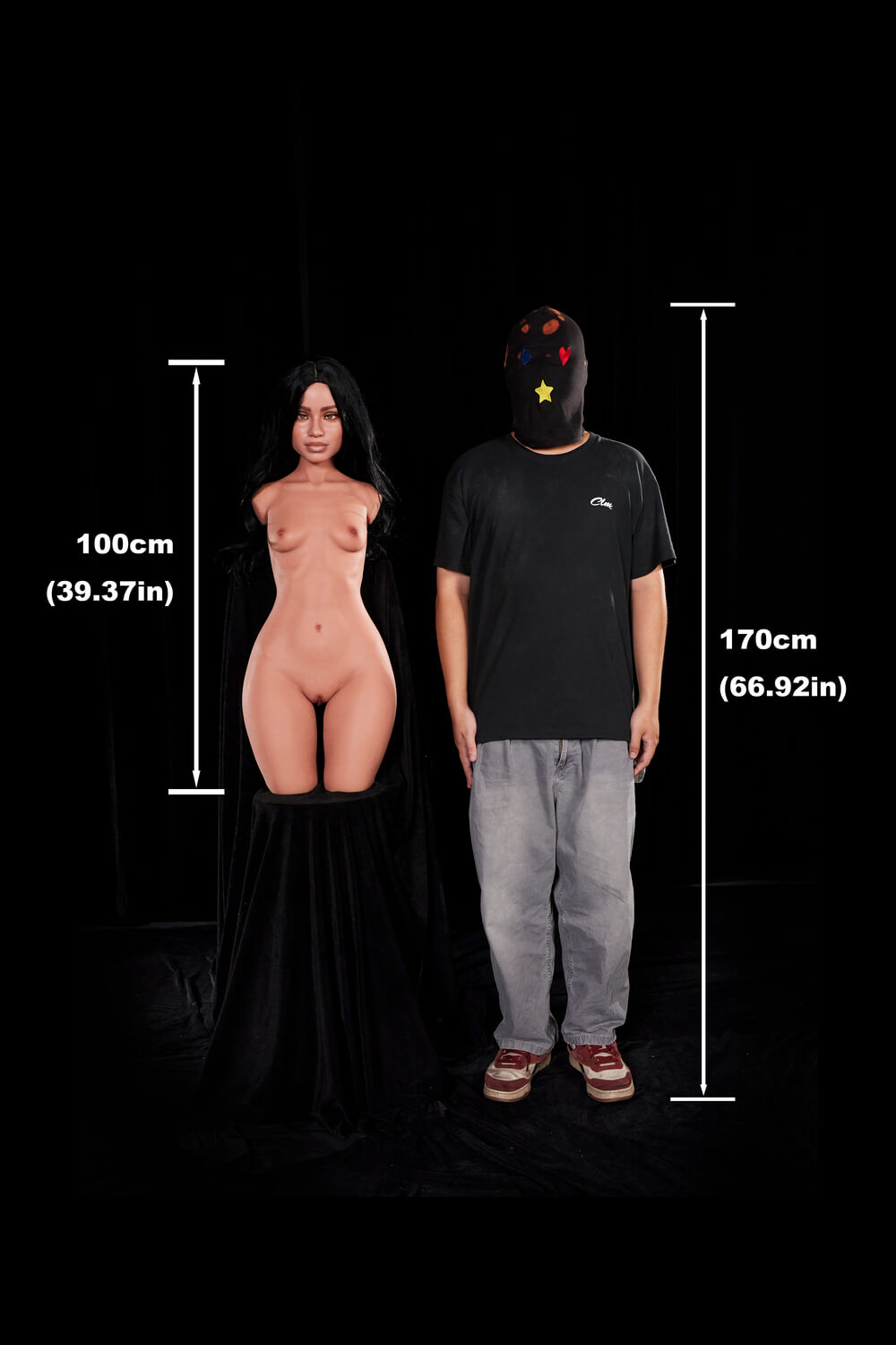 100cm A-Cup, Torso de Raven, #881, Silicona - Imagen 15