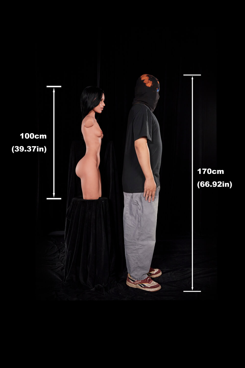 100cm A-Cup, Torso de Raven, #881, Silicona - Imagen 17