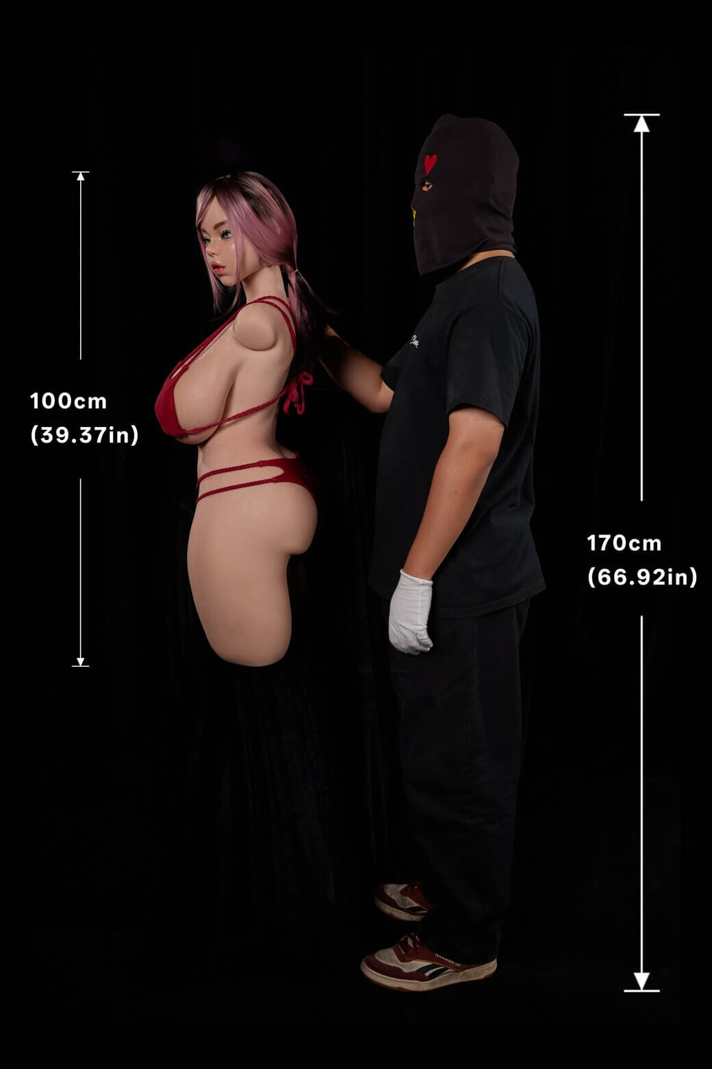 100cm K-Cup, Torso de Rhea, #884, Silicona - Imagen 15