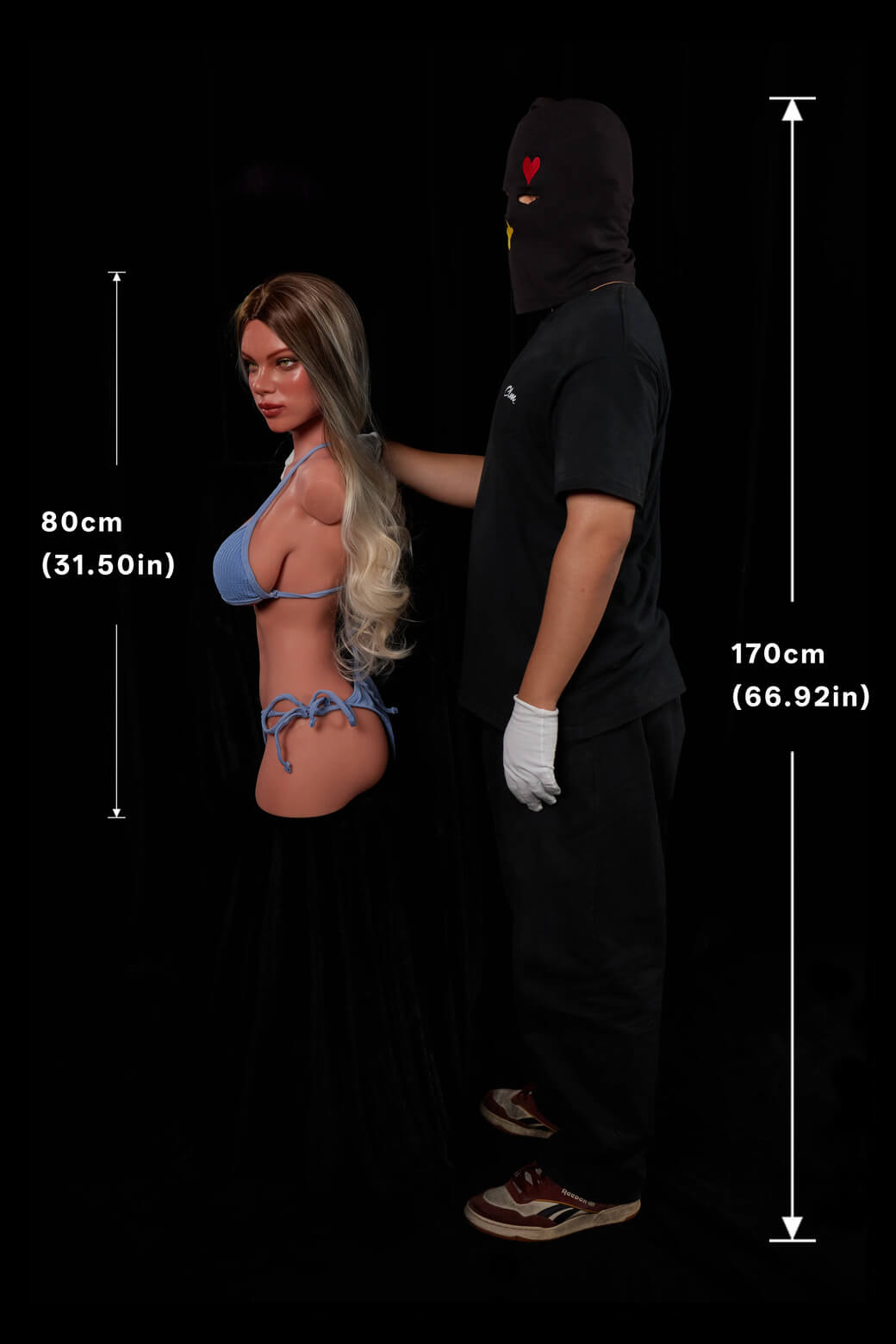80cm E-Cup, Torso de Hedia, #662, Silicona - Imagen 15